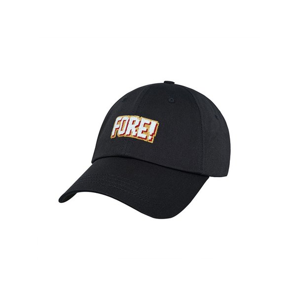 FORE NEEDLEPOINT HAT - BLACK