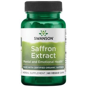 Swanson 스완슨 샤프란 향신료 사프란 영양제 30mg 60캡슐