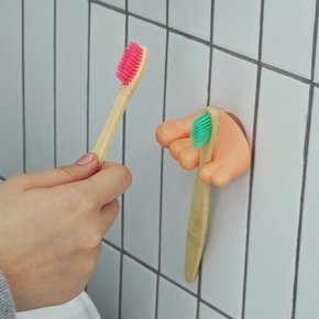 킹받는 발가락 커플 칫솔 거치대 사무실 책상 볼펜 거치대 쓸없선 Toe Shape Toothbrush Pen Holder