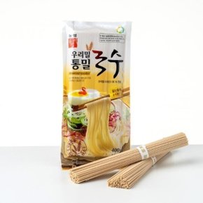 국산밀 100 한국 우리밀 농협 우리밀 통밀국수 400g (2+1) 총 3개