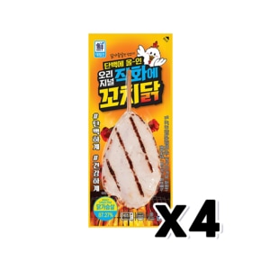 대림선 직화에꼬치닭 오리지널 닭가슴살핫바 80g x 4개