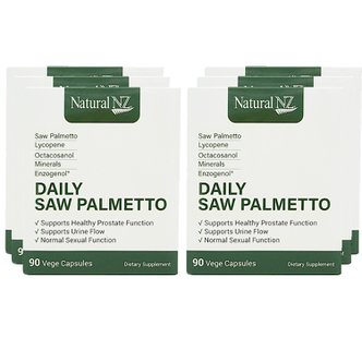  내추럴엔젯 데일리 쏘팔메토 Natural NZ Daily Saw Palmetto 90캡슐 6개