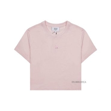메종키츠네 [메종 키츠네] SS25 여성 크롭 반팜 티셔츠 MW00105KJ0008 0140