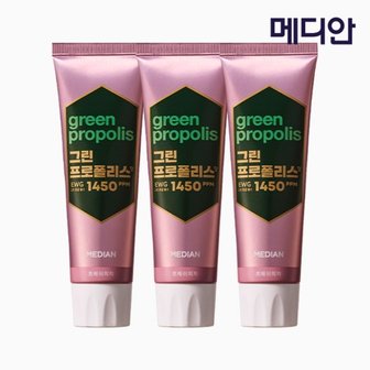  [메디안] 그린프로폴리스 치약 프레쉬피치 100g*3