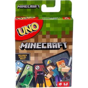 Mattel - UNO 카드 게임 - 가족 게임의 밤 - Minecraft