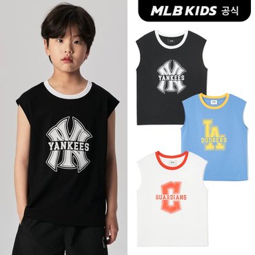 MLB키즈 (공식)24SS 바시티 빅로고 나시 티셔츠 (3color) 7ATKV0243