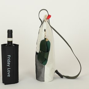 MACI BAG [ Two Bottle Wine Chiller Bag ] - VANILLA  두병 와인 칠러  토트 백