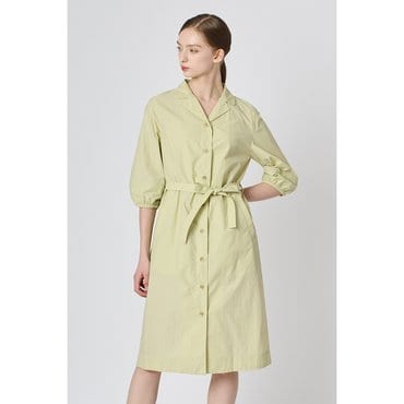 BCBG 벨티드 셔츠 원피스 (B3M3O672)
