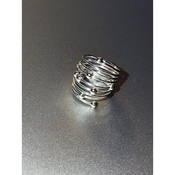 [925silver] Moving planet ring
