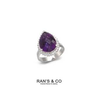 RAN'S&CO [란스앤코] RAN`S&CO 천연자수정(5캐럿) 페어 반지