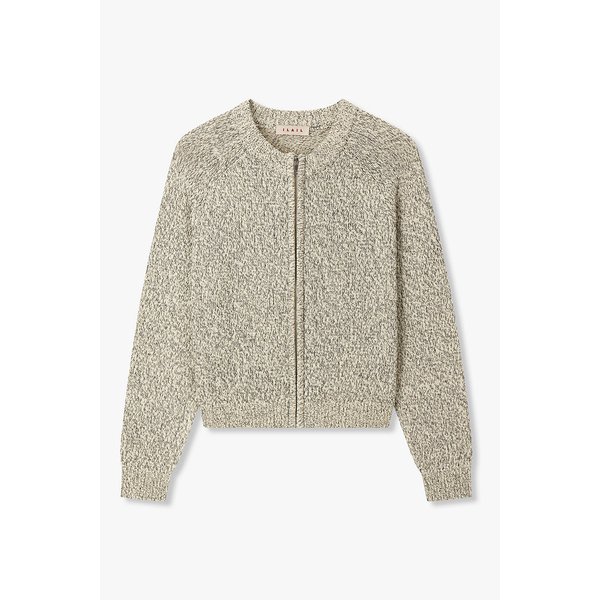 트위스트 집업 니트 아우터 IA16146130105