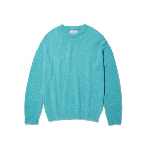 Brushed Alpaca Sweater_Aqua Blue