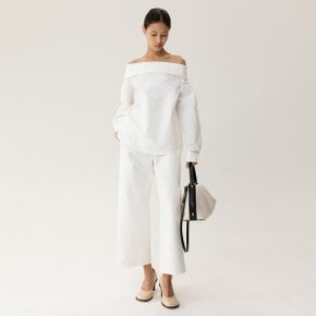 FW23 Highwaist Barrel Trouser Off-White