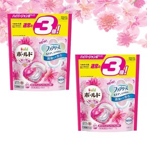 일본 캡슐 세탁 세제 4D젤볼 핑크 프리미엄블러썸 33개입 x 2팩