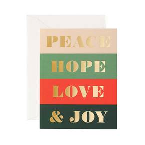 Peace & Joy Card 크리스마스 카드