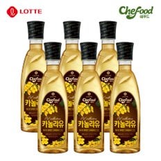 롯데 쉐푸드 카놀라유 500ml x 6개