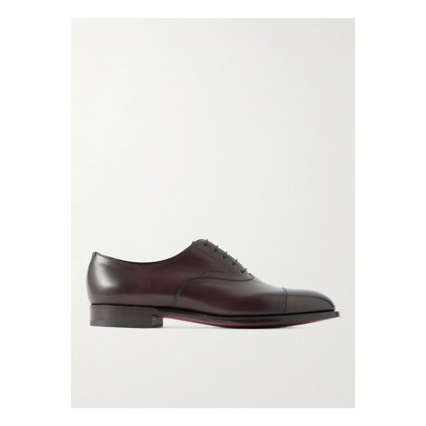 첼시 캡 토 버니시드 가죽 옥스포드 슈즈 브라운 46376663162968074