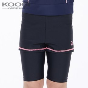쿠기 여아동 반바지 5부 워터레깅스 수영복 KG-L671