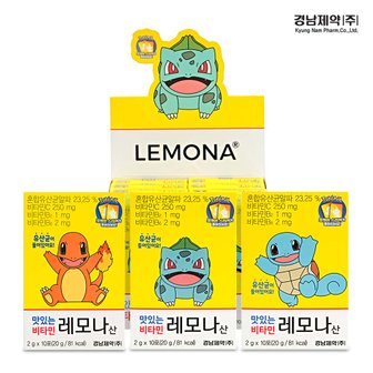 레모나 [경남제약] 맛있는 비타민 레모나산 달콤한맛 2g X 100포 / 포켓몬 에디션
