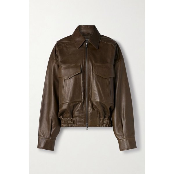 스타우드 유진 브라운 가죽 재킷 46376663162935058