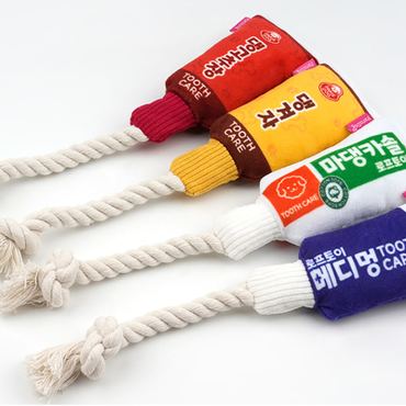 꼴레트멍멍 튜브 로프 강아지장난감