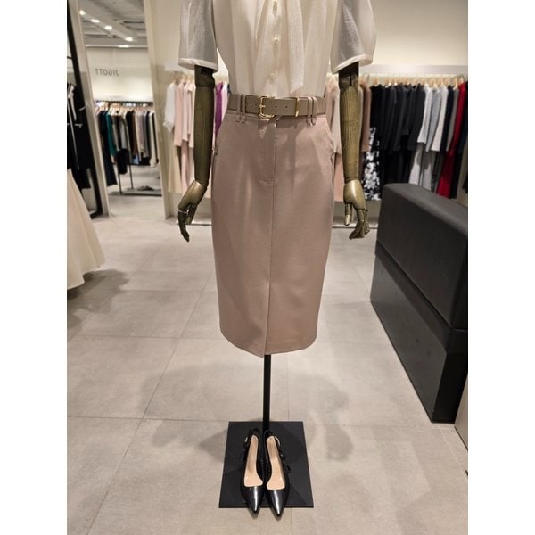 [파주점] 사이드 버튼 슬릿 펜슬 스커트 JS4B0SK391