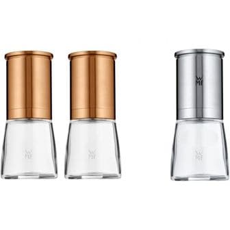 WMF 독일 WMF 소금 후추 그라인더 1500088 De Luxe Salt and Pepper Mill Set of 2 Unfilled 14 cm G