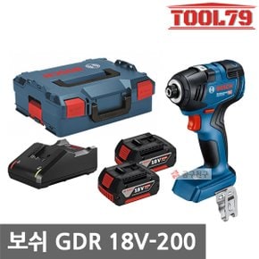 GDR18V-200 충전 컴팩트 임팩 드라이버 18V 5.0Ah*2개 3400 RPM 브러쉬리스