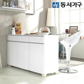 화이트OS 수납장 아일랜드식탁DF632908