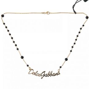 5388139 Dolce  Gabbana Sterling 925 Beaded Rosary Chain Womens Necklace