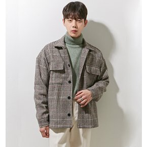 3217 wool check jacket