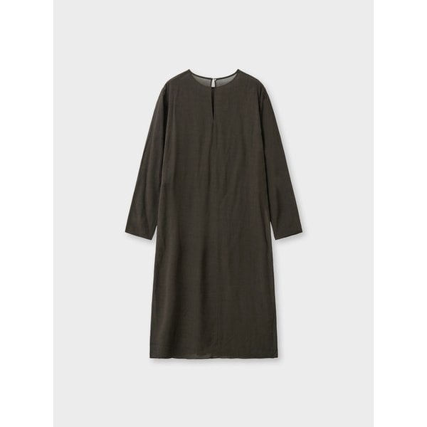 sheer layered dress_brown