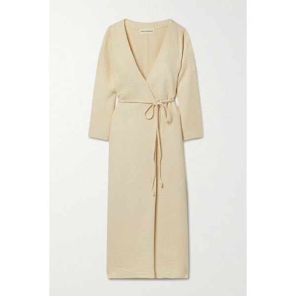 마라 호프만 티파니 텍스처드 코튼 블렌드 랩 원피스 32027475399326766