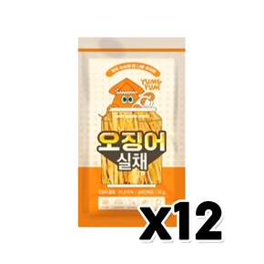 써라클 오징어 실채 안주간식 30g x 12개