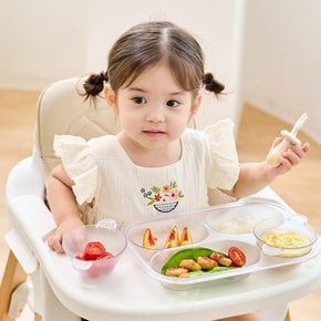안심 사용 에코젠 유아 어린이 이유식 식판 + 국그릇 디바이더 세트