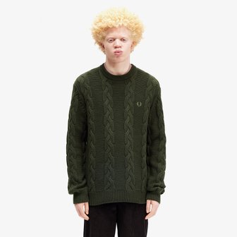 프레드페리 [파주점] AFPM2438562 408 청키 케이블 니트 스웨터