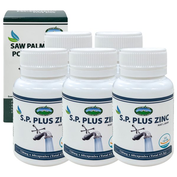 호주 네이쳐스탑 쏘팔메토 플러스 폴리코사놀 60캡슐 5팩