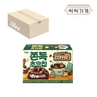 씩씩가게 쫀득초코칩 커피 90g x 18ea 한박스