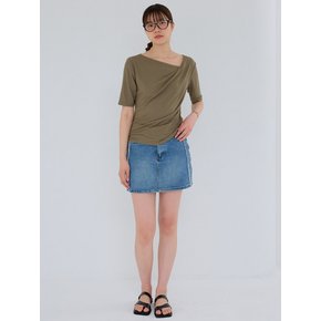 AR_Classic swing collar top_KHAKI