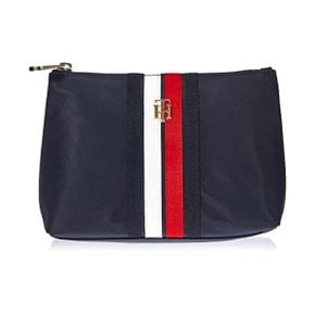 타미힐피거 카드 지갑 여성 Poppy WASHBAG Corp Travel 액세서리 Bi Fold Wallet Space Blue 블