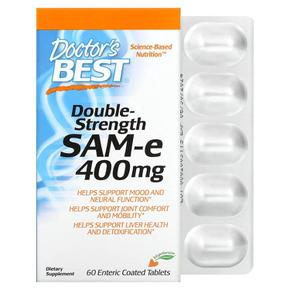 미국직구 Doctor`s Best 닥터스베스트 SAMe 더블 스트랭스 400mg 60정