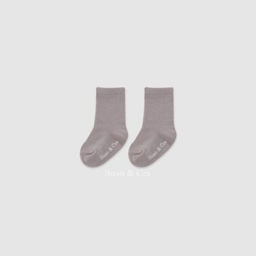 슈슈앤크라 드니에 쟈가드 양말 ㅡ 페일바이올렛