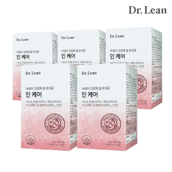 유해균 억제기능성 리스펙타 질유산균 인케어 30포 x 5박스 (5개월분)