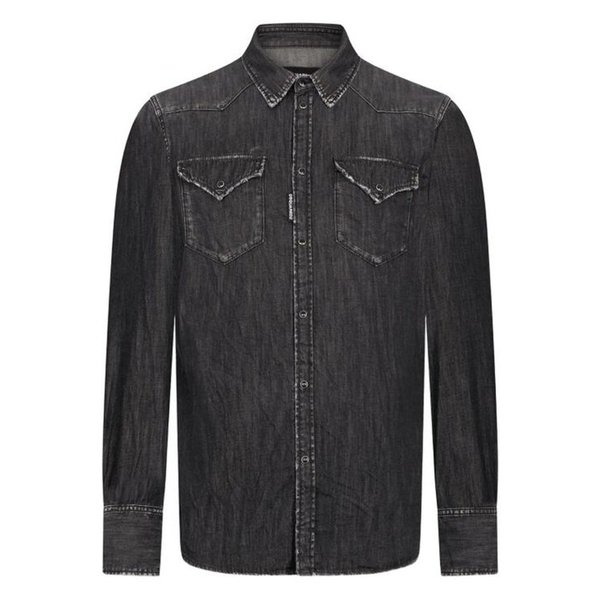 26SS 디스퀘어드2 데님 셔츠 S71DM0827 S30826 900 BLACK DOM