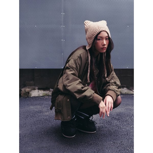 오버핏 항공 점퍼 패딩 AQ4PDA63