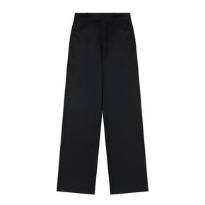 Wool Wide Pants (Black)