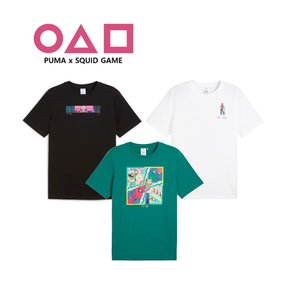 오징어 게임 그래픽 반팔 티셔츠 SQUID GAME Graphic Tee 627426 01 86