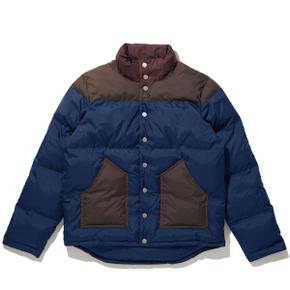 큘 THE BOGEY PUFFER JACKET - NAVY/CHOCOLATE/MERLOT