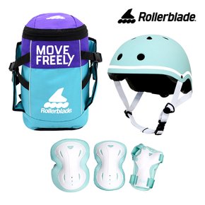 인라인 스케이트 자전거 보드 보호장구 민트 롤러블레이드 아동 유아 보호장비 보호대 헬멧 가방