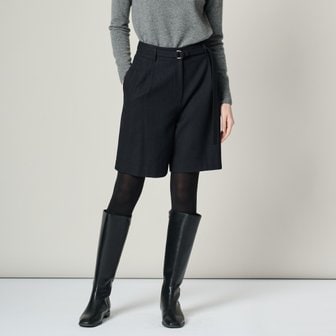 올앤썬드리 [여주점] 올앤선드리 울 블렌드 벨티드 버뮤다 팬츠 A4W9P309